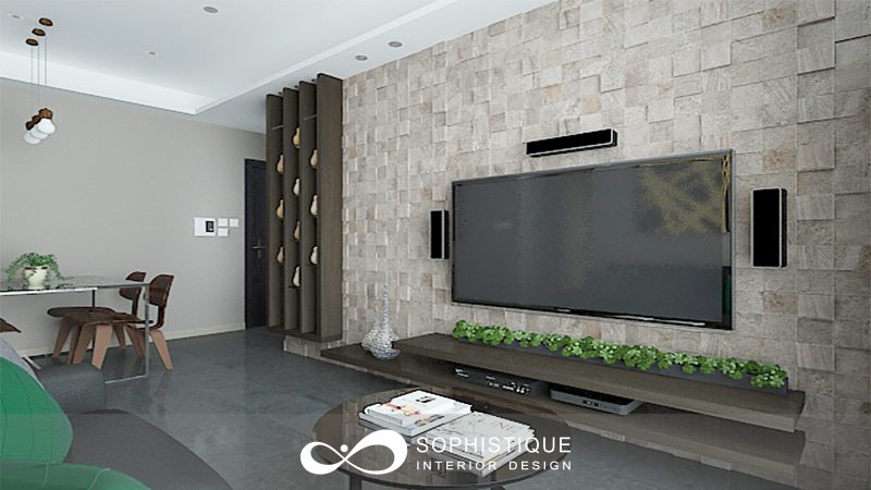 Residential Interior Design-Century Gateway Residential Design-Living Room Design 02